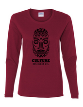 African Mask Long Sleeve Tee - Women's Cut