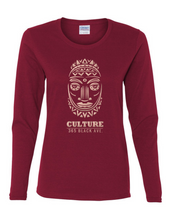 African Mask Long Sleeve Tee - Women's Cut